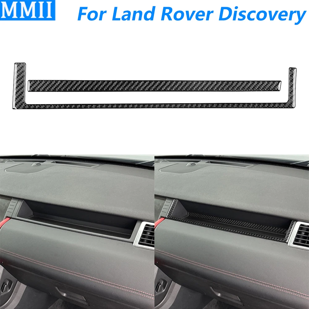

Для Land Rover Discovery Sport 2015-2019 углеродное волокно второго пилота приборной панели отделка панели автомобильные аксессуары наклейка