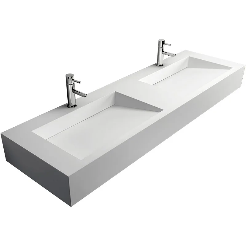 Artificial stone wall-mounted washbasin Small household bathroom Hotel homestay washbasin OEM custom factory Customizable