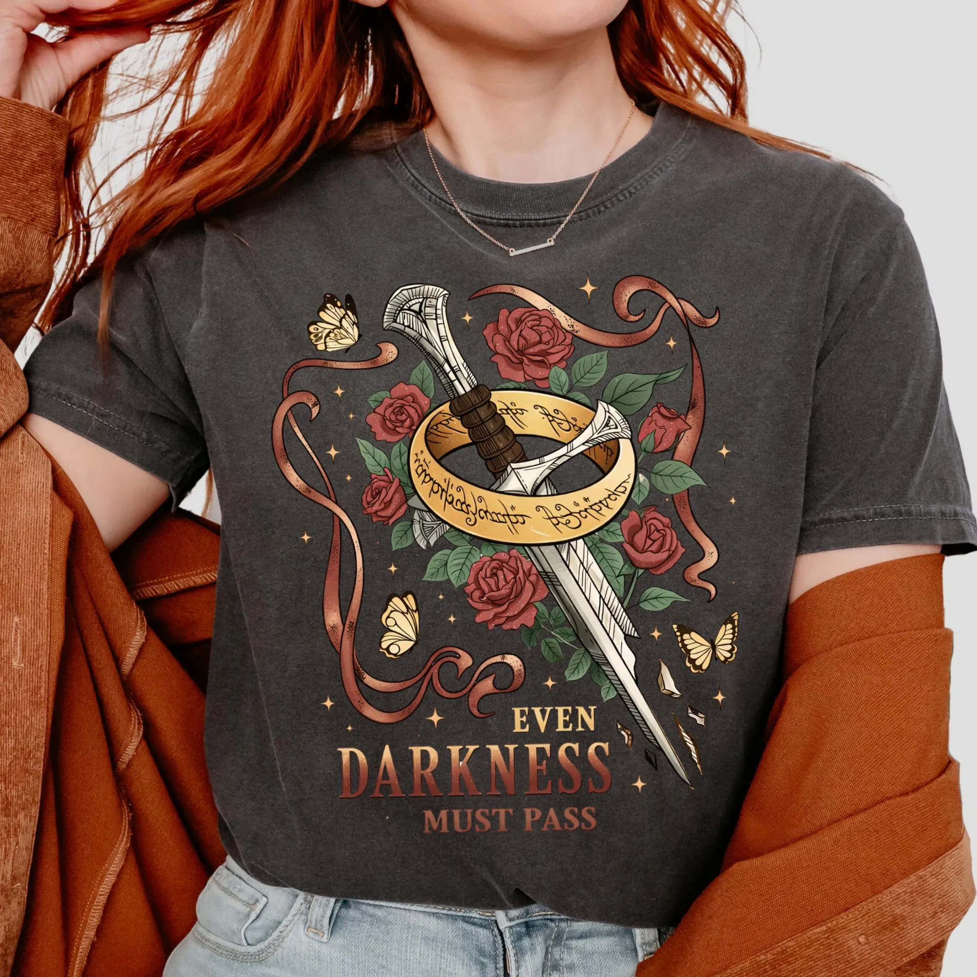 Summer Women's Fantasy Sword T-Shirt Unisex Cotton and Breathable Short Sleeve Streetwear Oversized Loose Casual