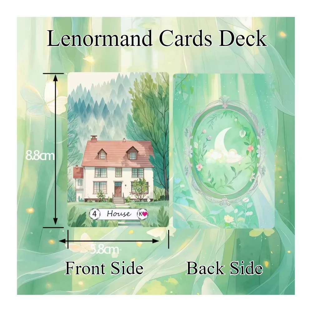 Lucid Dream Lenormand Cards Deck PVC Material Waterproof Board Games Renowned Card Oracle Astrology Divination Fortune Telling