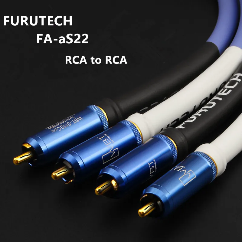 

FURUKAWA Extraordinary Furutech Alpha OCC αS22 audiophile double RCA audio cable power amplifier CD tube amplifier with WBT rca