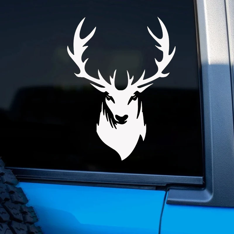 

Deer Head Silhouette Vinyl Decals Wild Animal Car Stickers for Truck SUV Window Laptop Decor