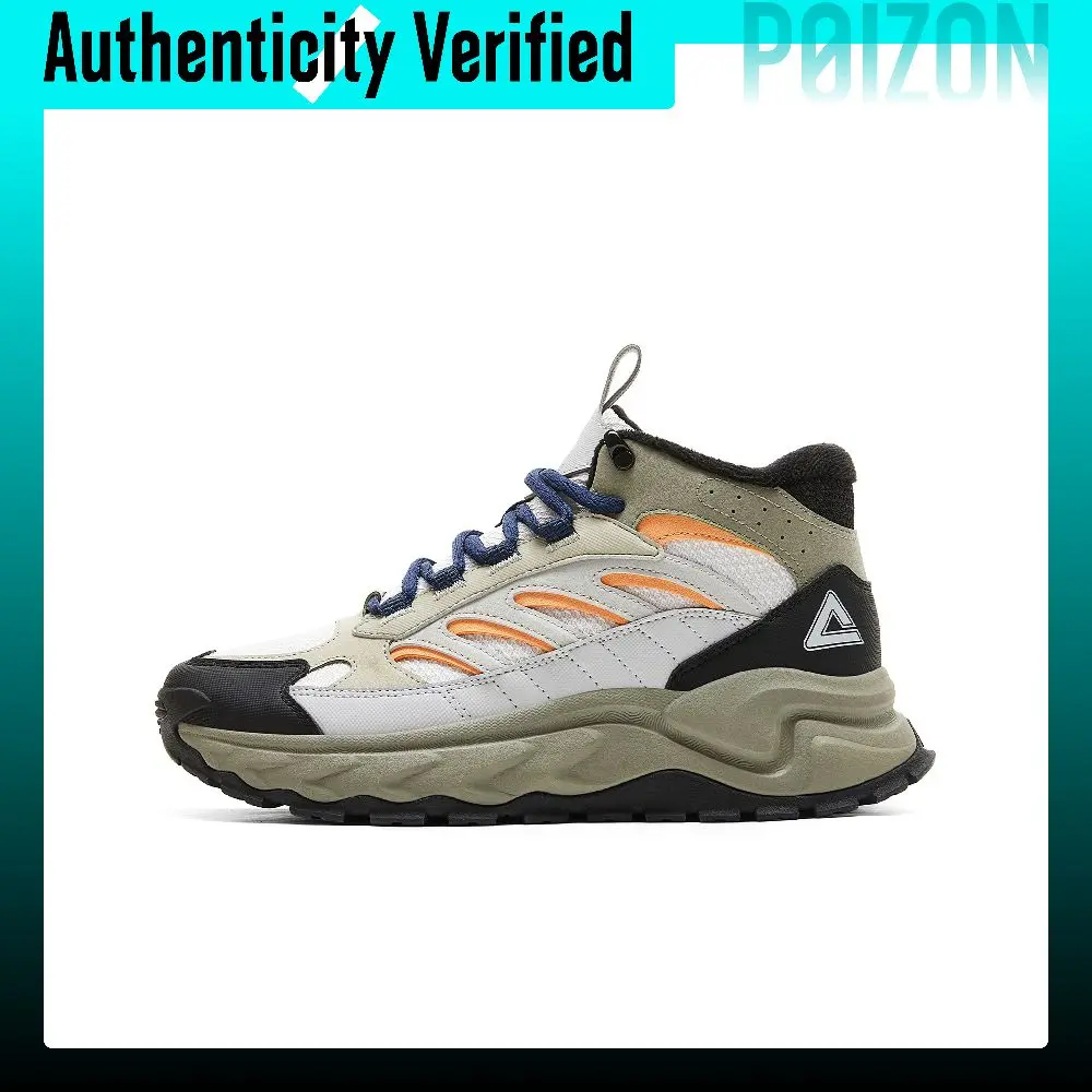 PEAK Fleece Lined, Fashion Versatile Slip Resistant, Abrasion Resistant, Rebound High top Casual Shoes Men's DM440807