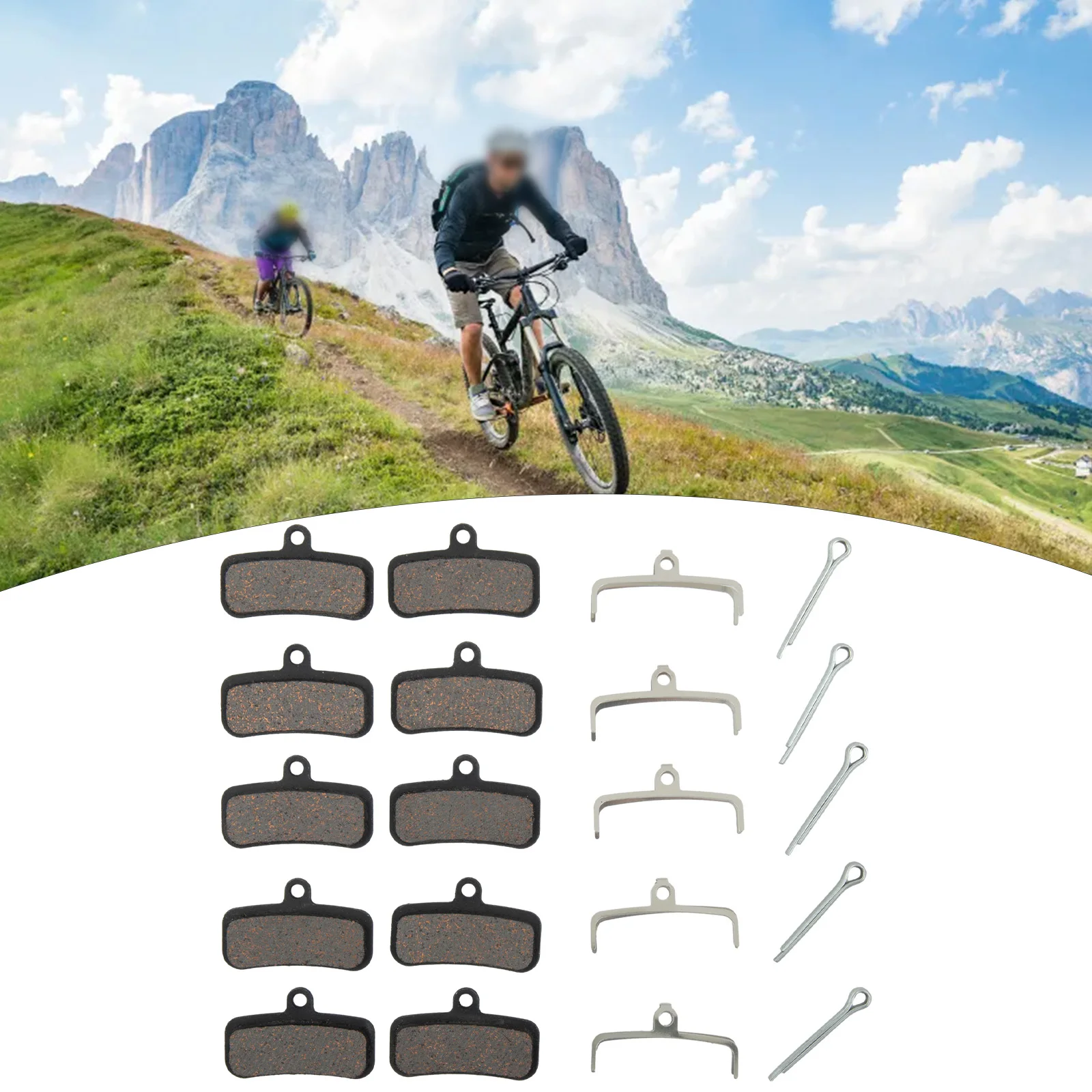 5Pairs Bicycle Brake Pads For D03S D02S Saint BR-M810 TK Low Disk Wear Multi M Etallic Pads Smooth Braking Bike Tool Accessories