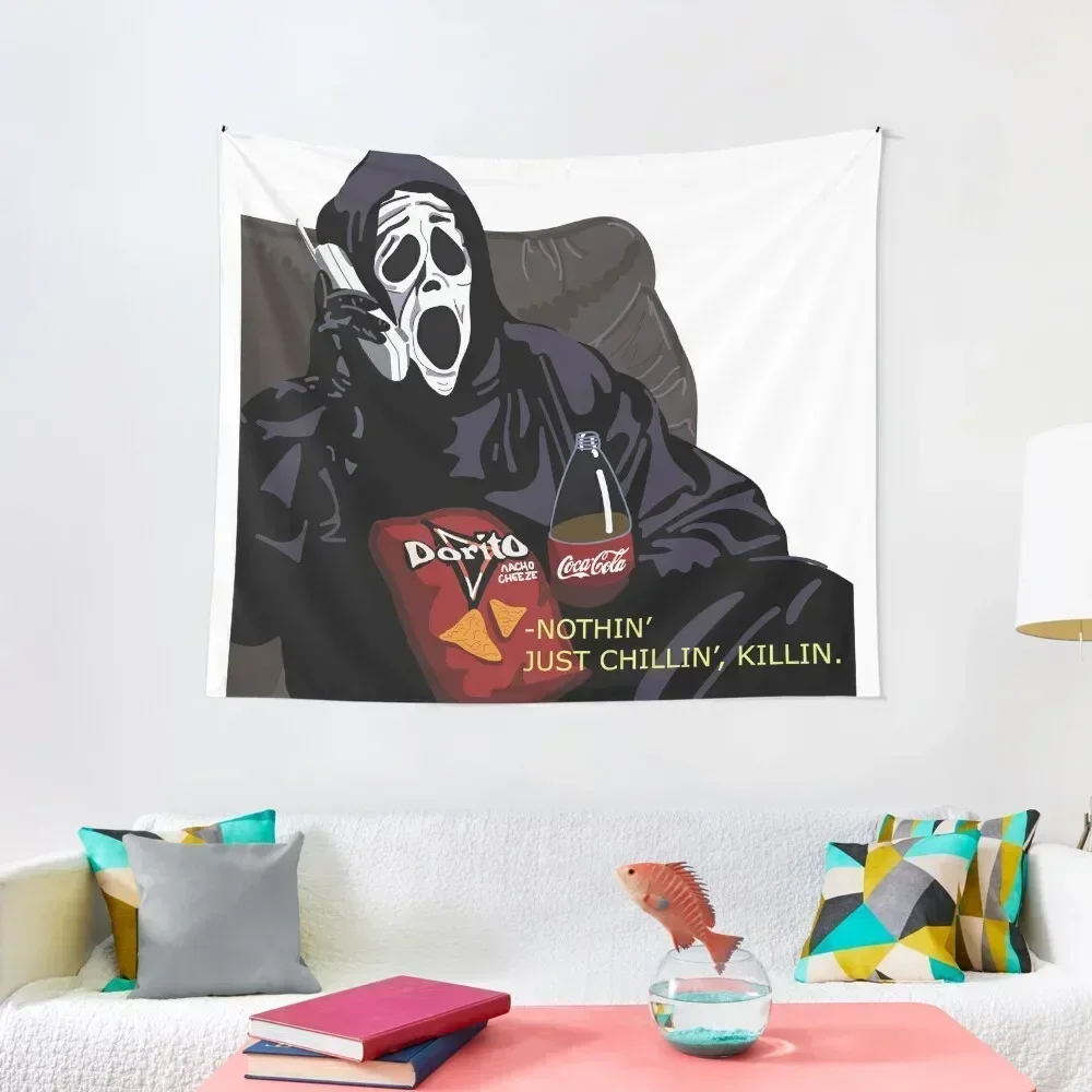 

Chillin, Killin Tapestry Living Room Decoration Home Decor Aesthetic Aesthetic Decoration Home Decorations Tapestry