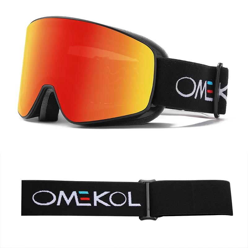 OMEKOL BRAND NEW Double Layers Anti-Fog Ski Goggles Snow Snowboard Glasses Outdoor Sport Snowmobile Eyewear