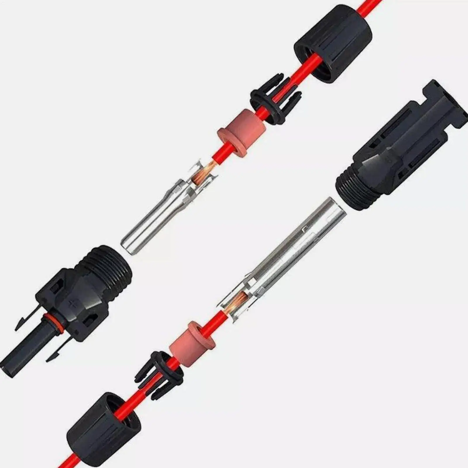 10Pair MC4 Photovoltaic Solar Connectors Efficiency Waterproof Male And Female Wire Cable Connector For Solar Cable Home Outdoor view 5
