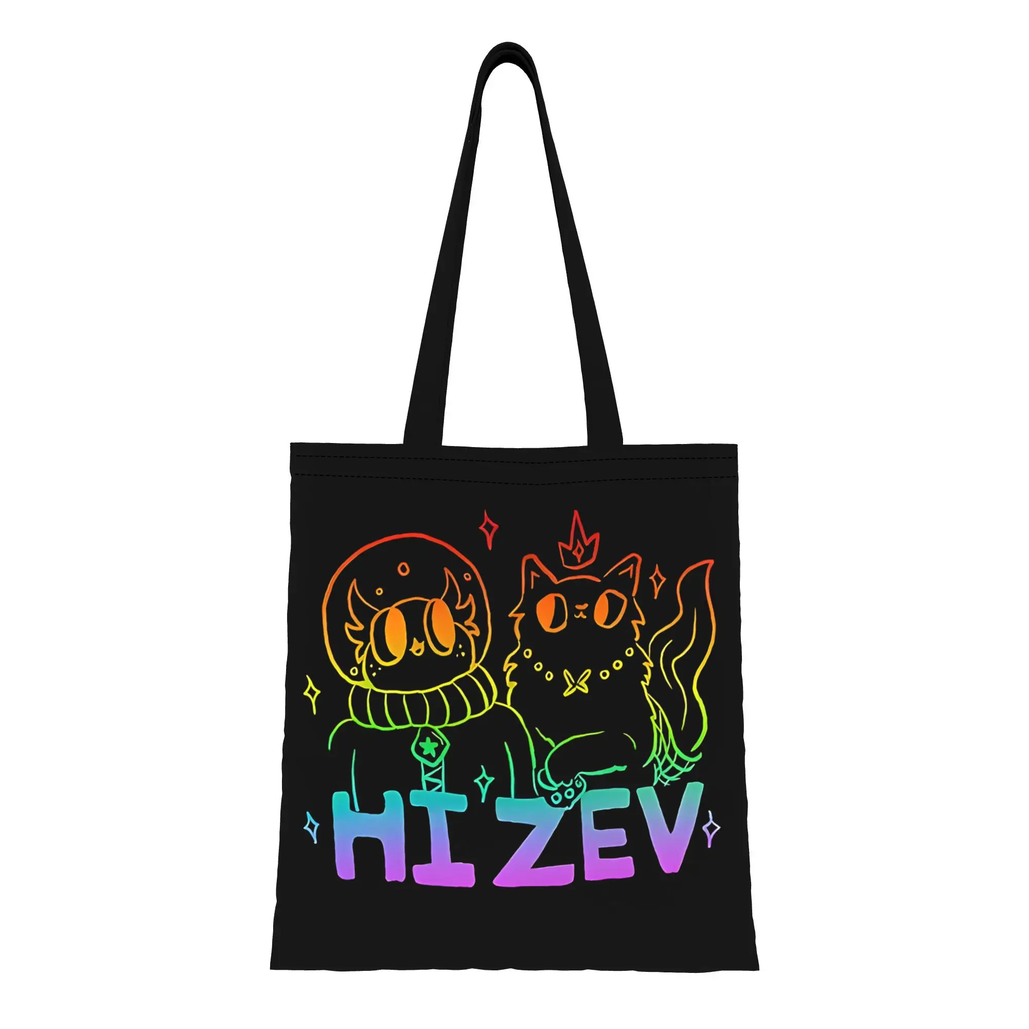 Hi Zev! Dungeon Crawler Carl Rainbow canvas tote bag,  urban style for daily shopping and casual outings