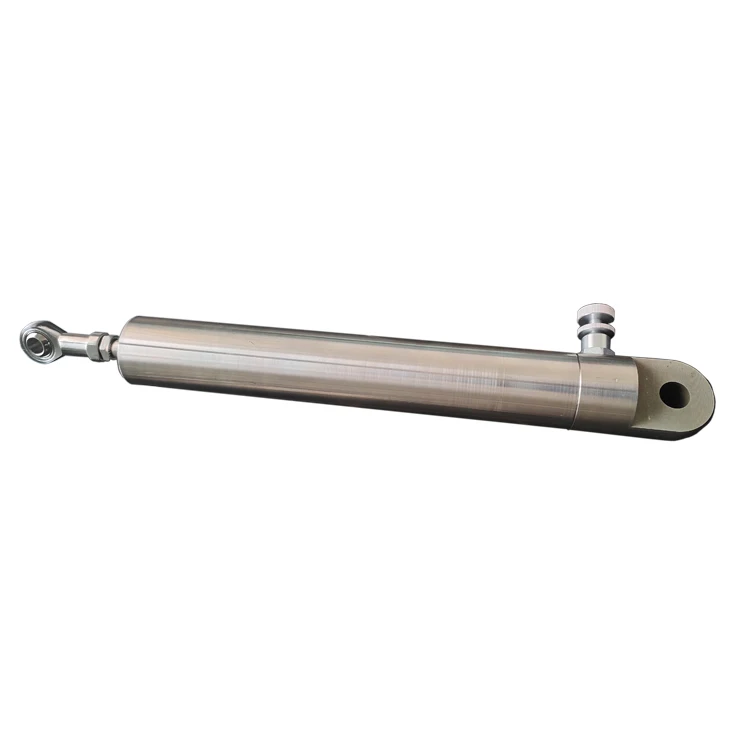 Double Acting Single Piston Rod Stainless Steel Damping Hydraulic Oil Cylinder for Boat