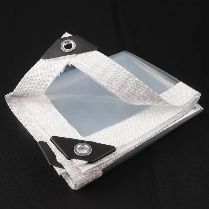 95% Clear PEVA Rainproof Cloth Patio Pergola See Through Tarp Curtain Home Window Keep Warm Film Outdoor Transparent Tarpaulin