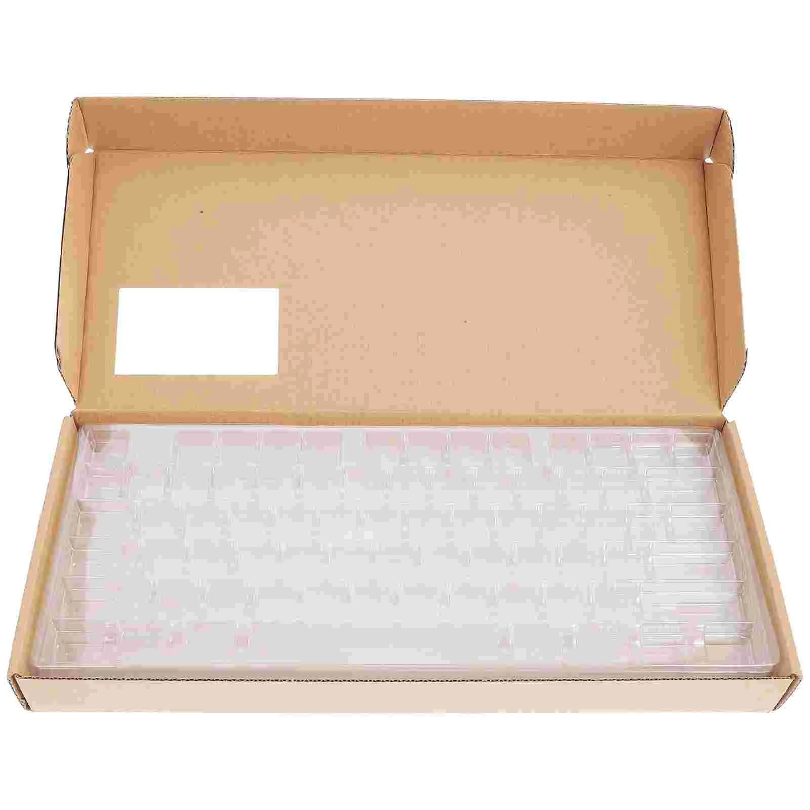 Bracket Keycap Box Vellum Paper Compartment Plastic Keyboard Caps Storage Container