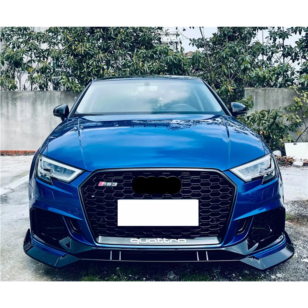 Body kit include front bumper with grille front lip for Audis A3 2017-2019 change to RS3 model