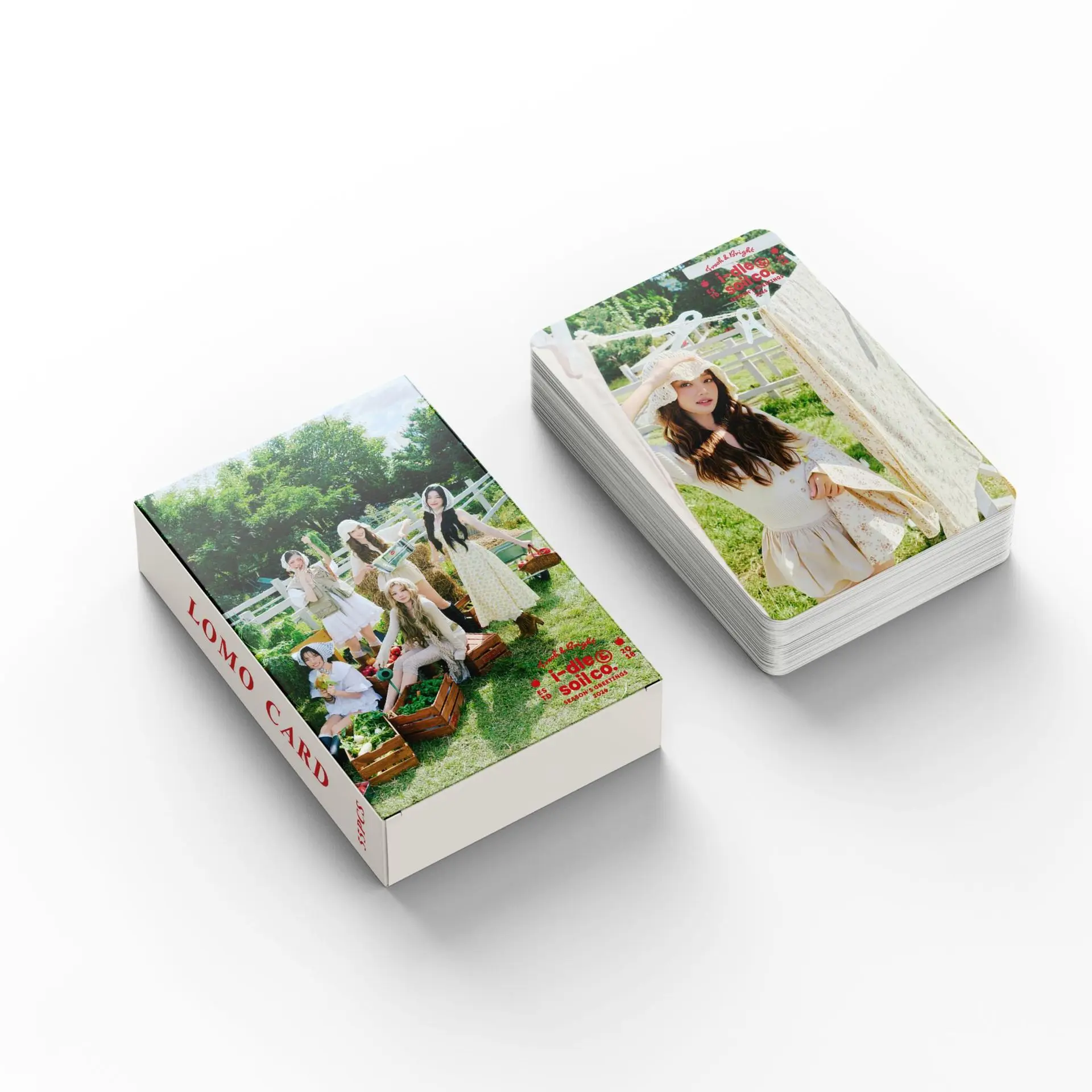 

55pcs I-DLE 2026 SEASON'S GREETINGS Holographic GIDLE Photo Lomo Cards Set Shuhua Yuqi Minnie Miyeon Kpop Idol Fans Collectible