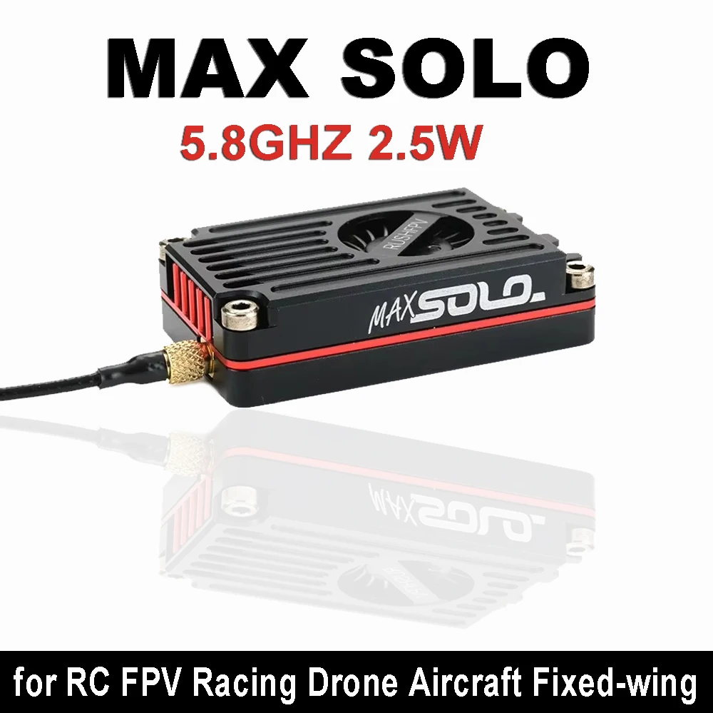 

RUSHFPV MAX SOLO Image Transmission Video Transmitter 48CH/37CH 5.8GHz VTX for RC FPV Racing Drone Aircraft Fixed-Wing DIY Parts