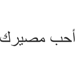 Personality Car Sticker I love your fate أحب مصيرك Vinyl Decal