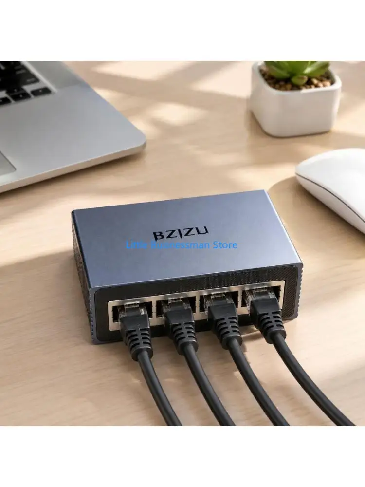 4 Port Desktop RJ45 Ethernet Device for Home Office Cable Access Use M76A