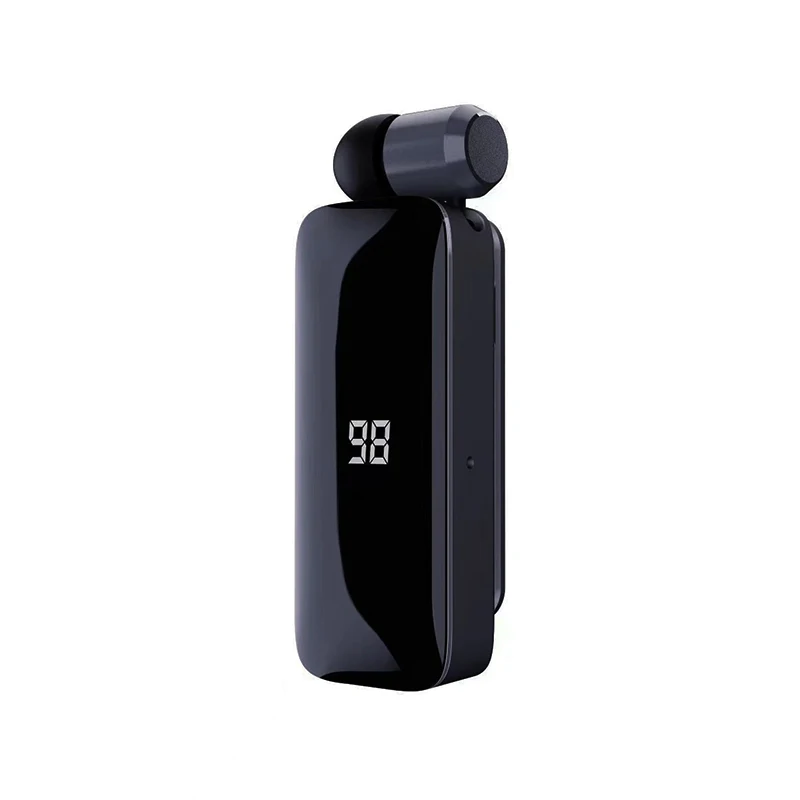 F906 Talk Time 40 Hours Bluetooth Headset BT5.3 Call Remind Vibration Clip Driver Auriculares Power Display Earphone PK K55