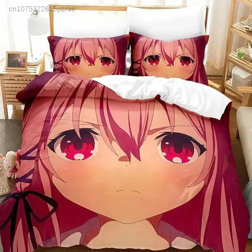 3D Print Anime Bed Sheet Set Engage Kiss Bedding Set Single Twin Full Queen King Size Bed Set Adult Kid Bedroom Duvet Cover Sets