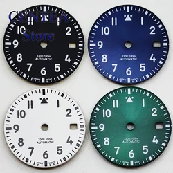 RICHUS 29mm Dial Green Luminous Black Blue White Green Sterile Watch Dial fit NH35 ETA2824 2836 Miyota 8215 DG2813 3804 Movement