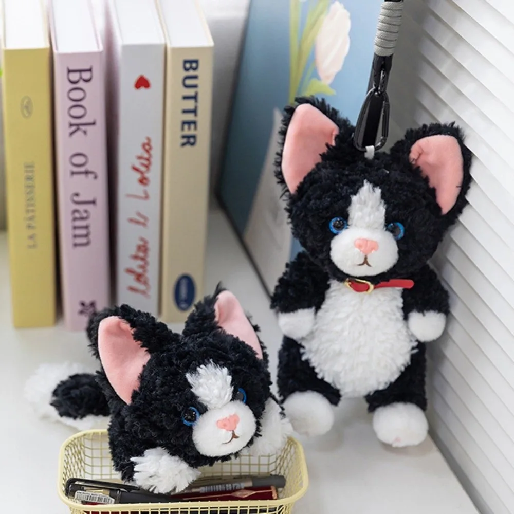 Podkładka pod nadgarstek Kręcony Kot Lalka Zawieszka Zwierzę Miękki Kręcony Kot Pluszowa Zabawka Brelok Komfortowy Kreskówkowy Niemiecki Kręcony Kot Pluszowa Lalka Prezenty dla Dzieci