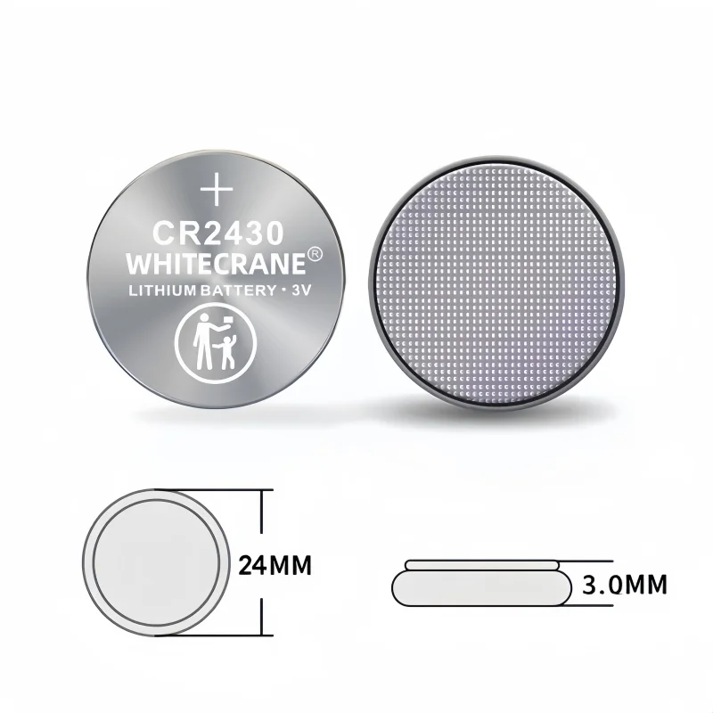 5-100pcs CR2430 3V 300mAh Lithium Battery Coin Button Batteries for Watch Key Fob Remote Control Car Alarm Clock and More