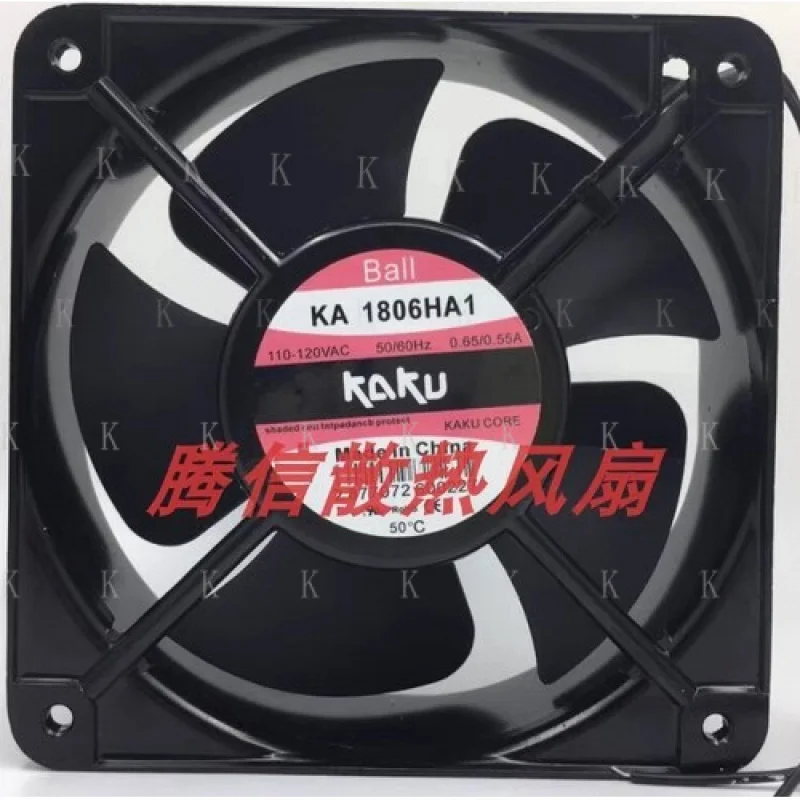 C   FOR  KAKU KA1806HA1 110V-120VAC 0.65A/0.55A Metal High Airflow Cooling Fan