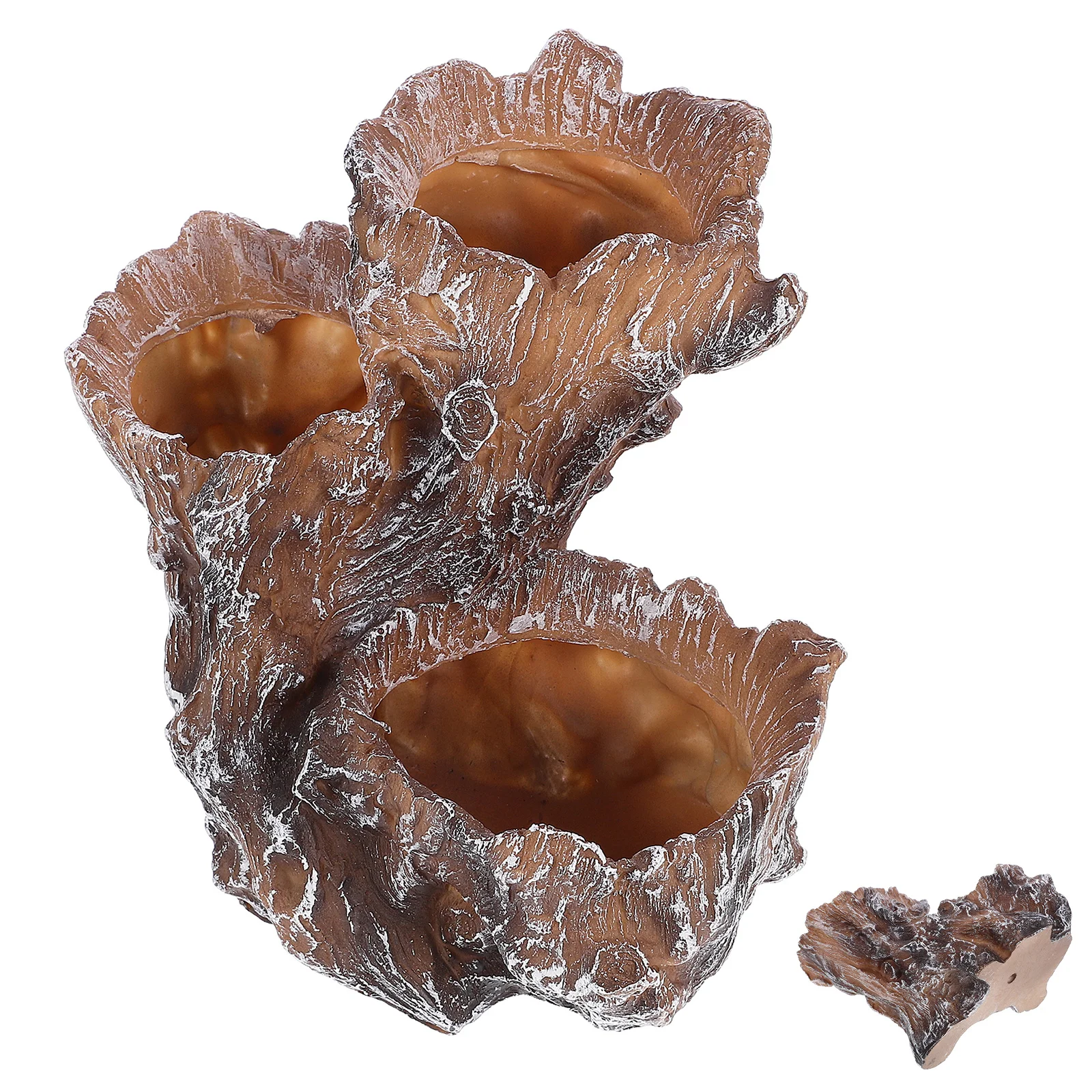 

Adorable Resin Bonsai Pot Simulation Tree Root Style Suitable for Floral Arrangements Home Interior Exterior Decor Grey
