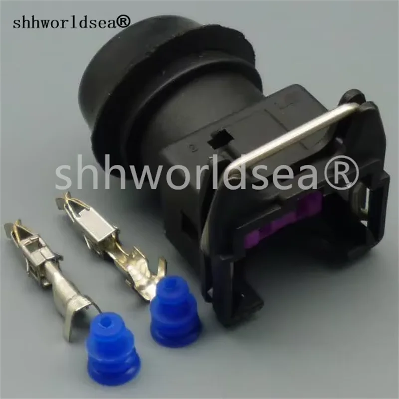 shhworldsea 3.5mm 2 pin female Auto fuel spray nozzle plug/oil nozzle plug/Methanol refit connector plug car waterproof plug