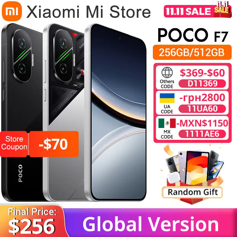 Global Version POCO F7 5G 6.83" 1.5K AMOLED NFC 6500mAh Battery 50MP Camera OIS 90W HypeCharge Smartphone Snapdragon®8s Gen 4