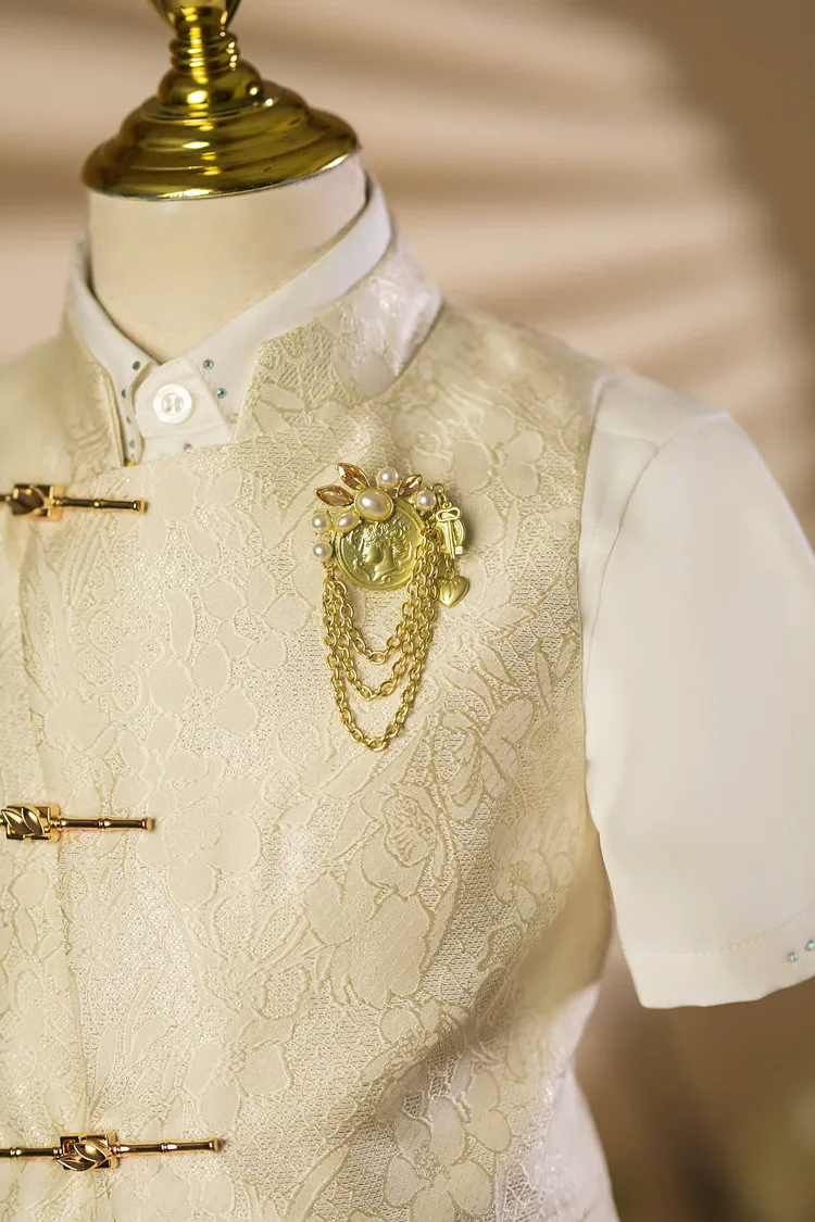Frühlings-Boutique-Kinderkleidungsset, Kostüm für Klavier-Auftritte, Blazer für Hochzeiten, Geburtstagsfeiern A4477 – Detail 7