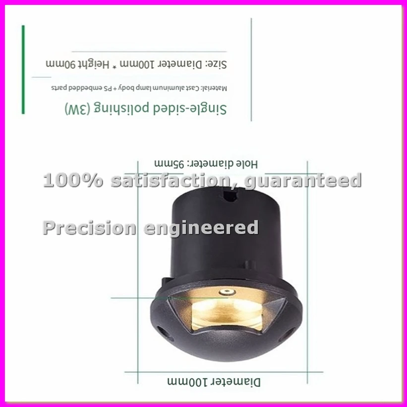 Outdoor Recessed Underground Lamp Floor Landscape Lighting Waterporrf LED Garden Light Spotlights DC 24V-ABLA