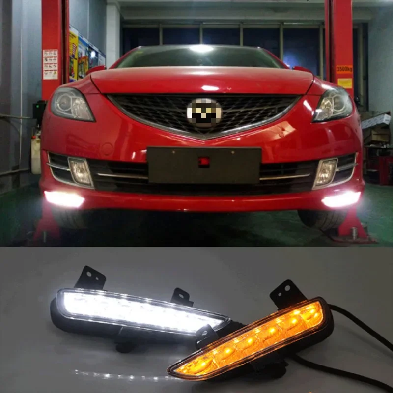 LED Fog Light Daytime Running Light DRL Lamp For Mazda 6 Mazda6 GH Ruiyi 2009 2010 2011 2012 Front bumper