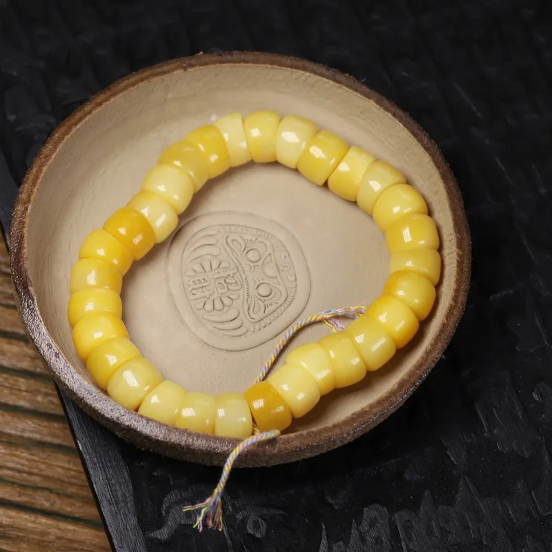 semi-finished single-loop bracelet DIY jadeified camel bone