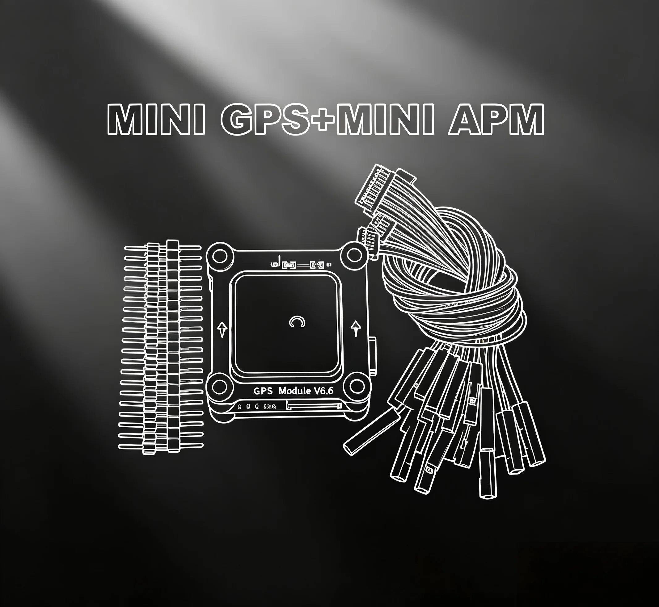 

GPS-модуль HotRC MINI APM M8N с QMC5883 для полетного контроллера MINI APM V3.3 Ardupilot, ArduPlane, ArduCopter, RC дронов, FPV гонок