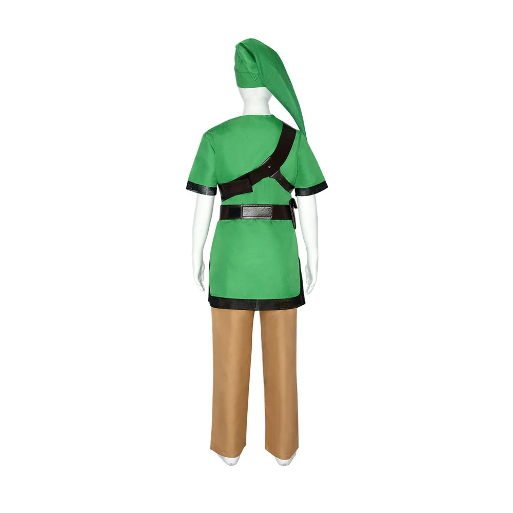 Adult Kids Zelda Skyward Sword Link Cosplay Costume Game Cosplay Clothes Link Green Uniform Men Women Outfits Halloween Suit