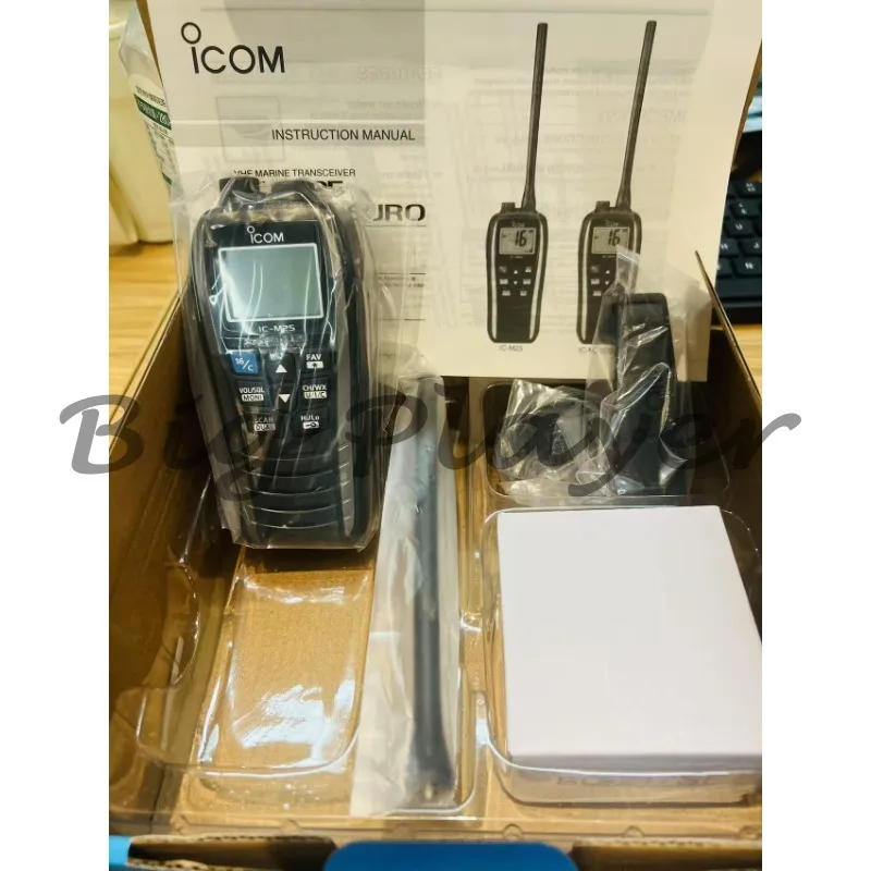 For Icom IC-M25 IPX7 Waterproof Walkie-talkie Professional FM Maritime Walkie-talkie Marine VHF