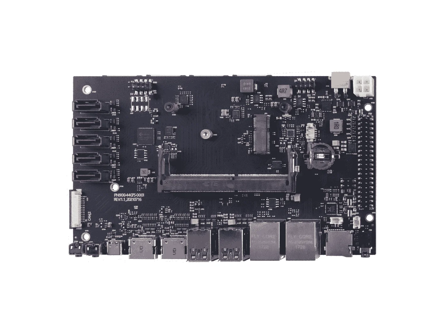 A205 Carrier Board Extension Board for NVIDIA Jetson Nano Xavier NX TX2 NX,6 CSI,5 SATA,2 HDMI,M.2 Key E,Gigabit Ethernet,USB3.0