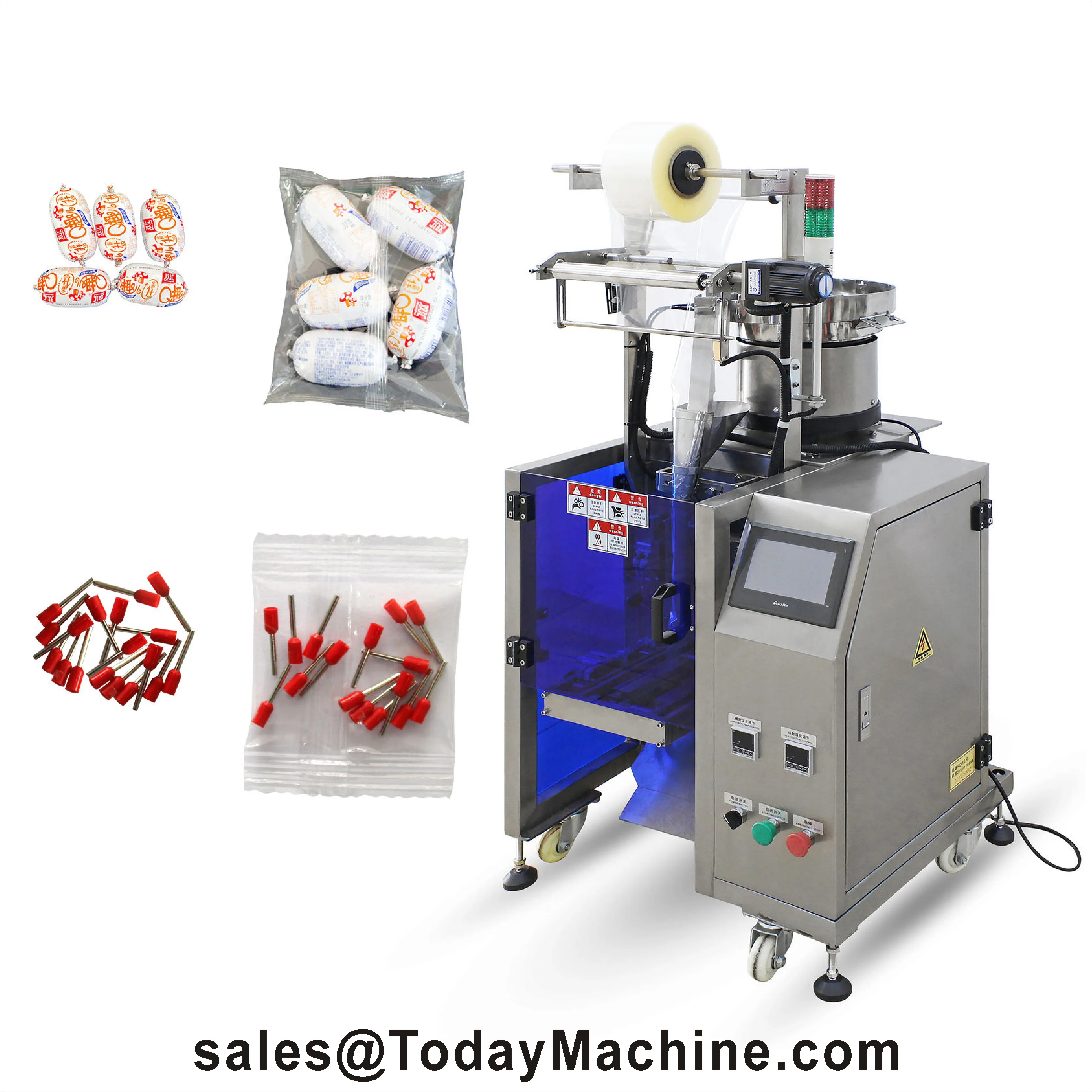 Multifunction Food Screw Machine Automatic Pouch Sealing Machines Bag Juice Sealing Machine High Speed Packing Safe Small Size