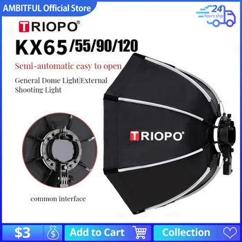 TRIOPO Octagon Softbox Dobrável