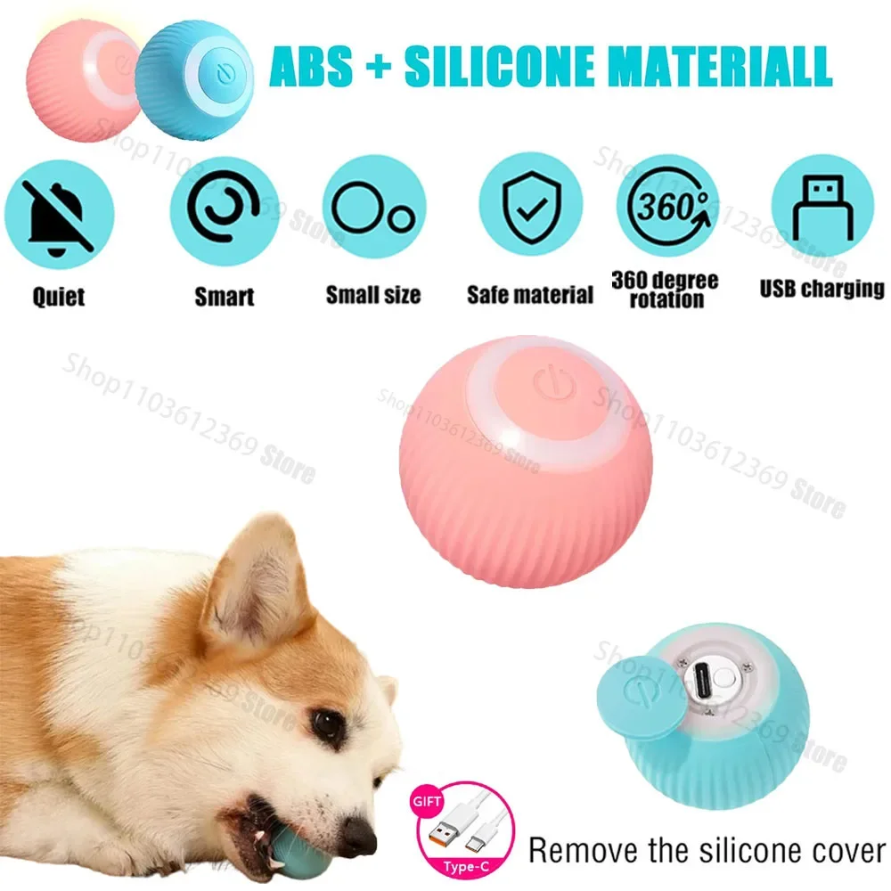 

Smart Pet Toy Ball, High-Quality, USB, Automatic, Mobile Bouncing, Cat and Dog, Birthday Gift, Hot Selling