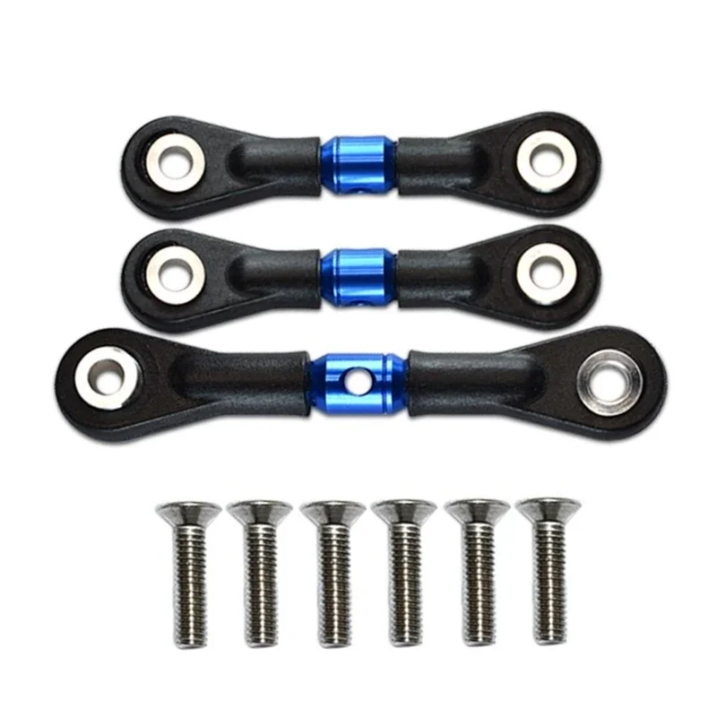 3Pcs Steering Link Rod Servo Rod For Tamiya TT-02 TT-02T TT02 TT02T 1/10 RC Car Upgrade Parts Accessories