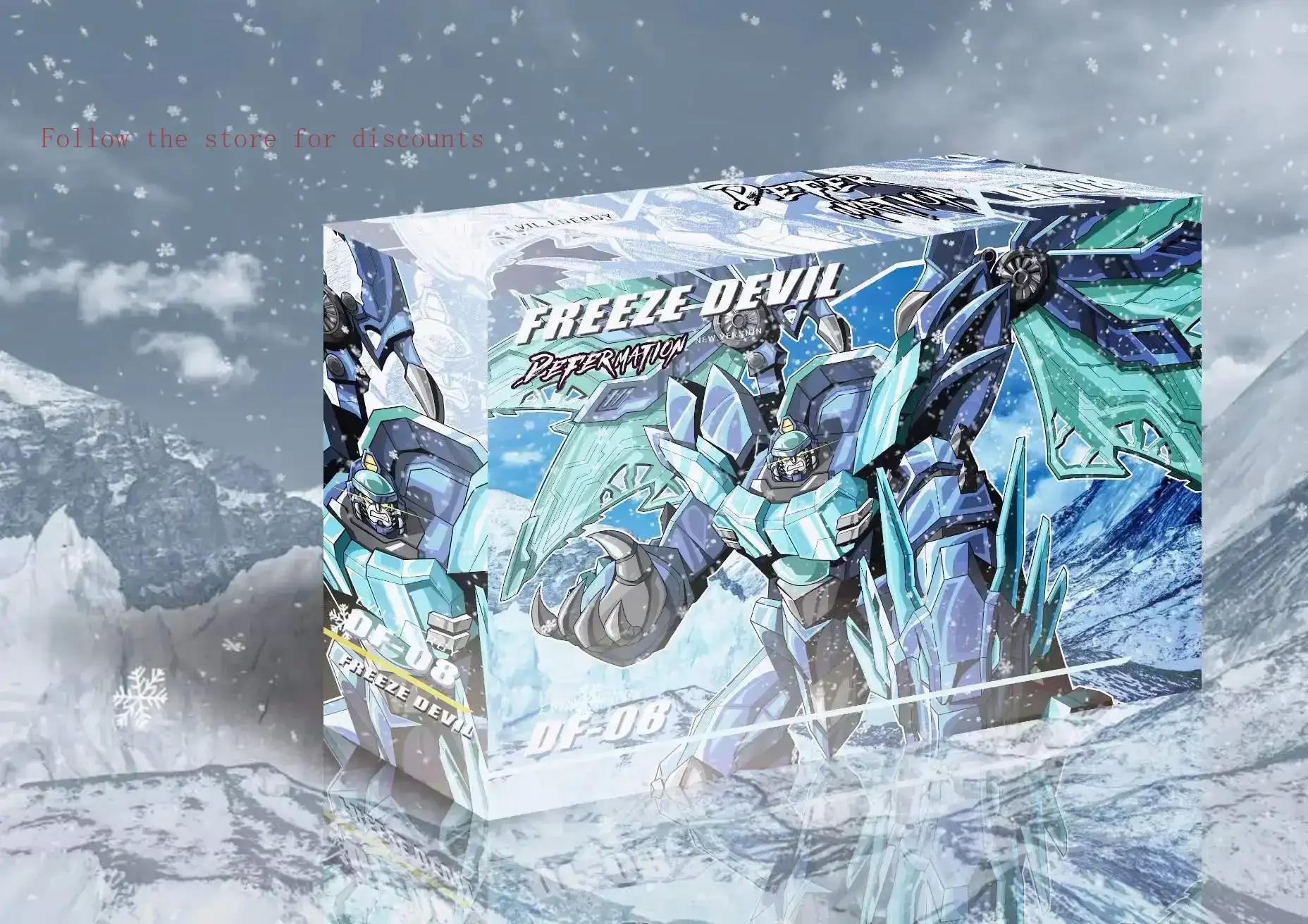 Em estoque transformando brinquedos jinbao 8871b pequena escala azul gelo dragão ko menino robô modelo figuras de ação brinquedo coleção gitfs