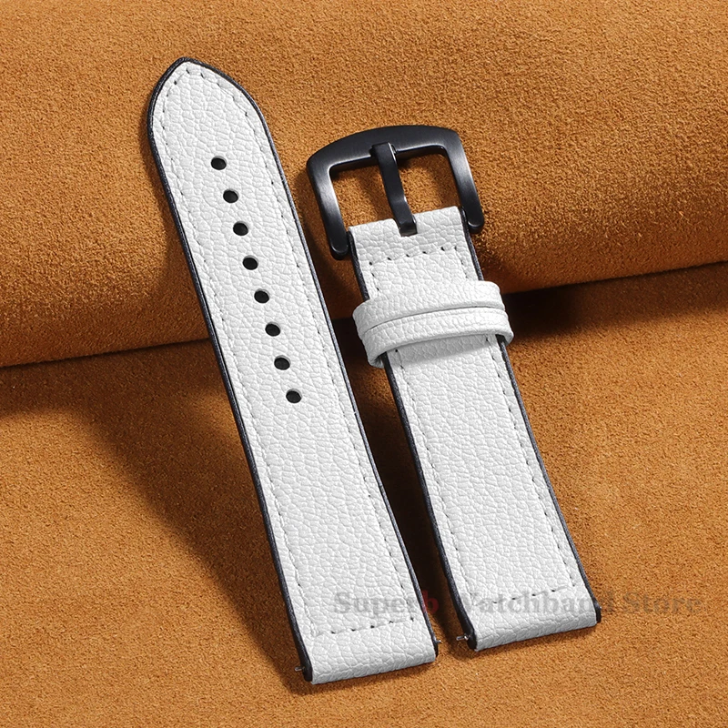 Silicone Leather Strap Pin Buckle Quick Release Bracelet 20mm 22mm for Huawei GT2/3 Soft Wristband for Samsung Galaxy 6/5/4