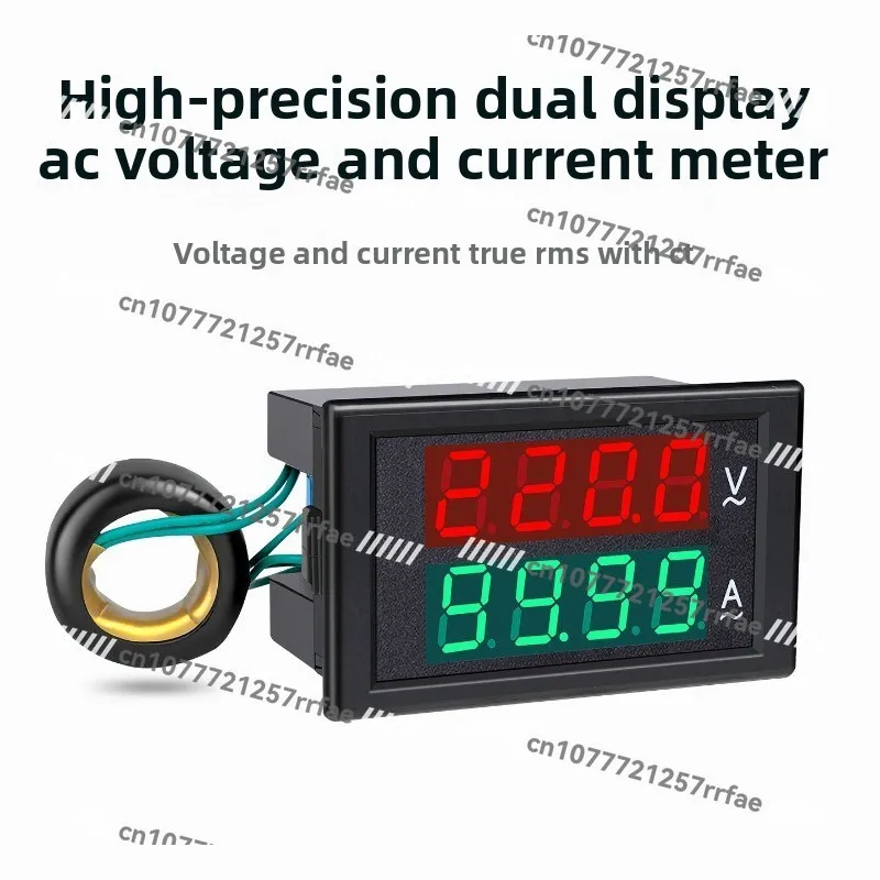 Digital voltmeter ammeter AC 220v three-phase 380v100a200a dual display tester DL85-2042A