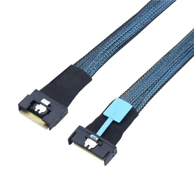 Exquisite-2X Anti-Slash Insertion Pcie MCIO 5.0 8I To Slimline SAS 4.0 SFF-8654 8I 74P PCI-E Adapter Cable 80Cm