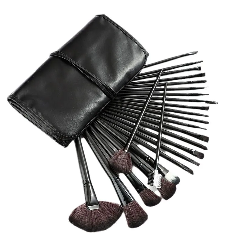 `24Pcs Professional Makeup Brush Set Soft Fluffy Cosmetic Brushes Foundation Eyeshadow Blush Contour Complete Beauty Make Up Too