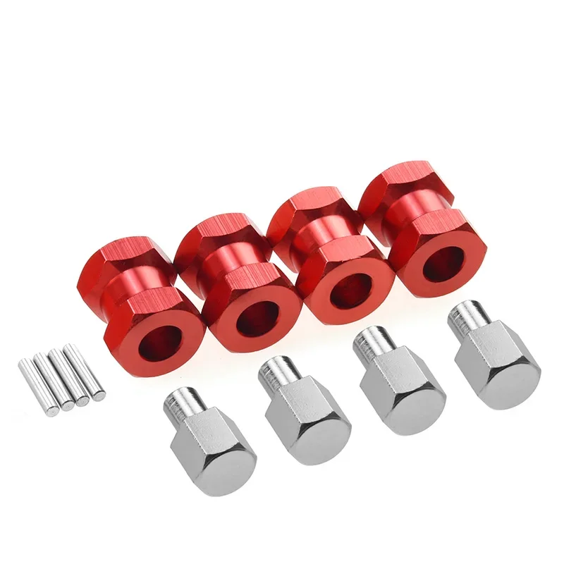 4Pcs Thickness 15mm/20mm/25mm/ Extension Parts 12mm Hex Wheel Hubs For Axial scx10 D90 90046 Tamiya MST 1/10 RC Car Crawler