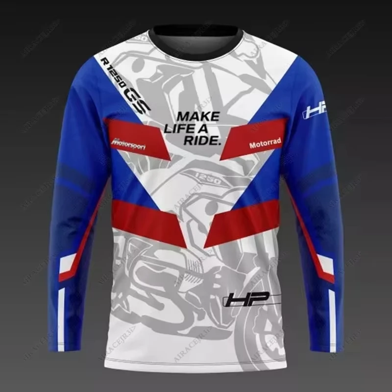 

2025-26 for BMW R1250 GS Motorcycle Racing Racing Jerseys 2023 Adventure Riding Sports Travel Long T-Shirt Summer UV Protection