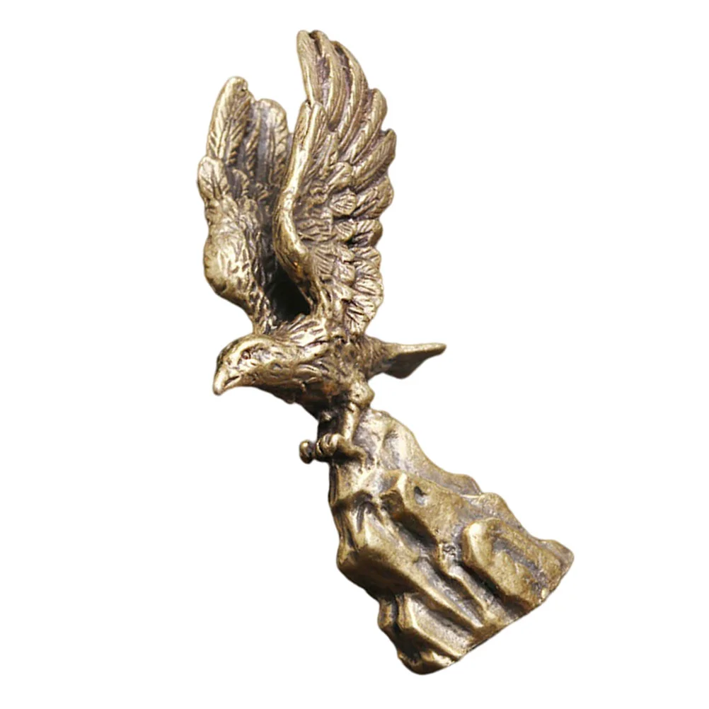 Brass Eagle Decor Simulation Desktop Figurine Tabletop Supplies Statue Sculpture Metal