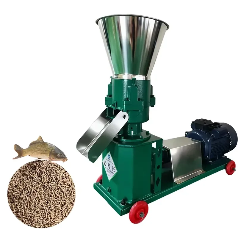 Professional 5.5Kw Motor Feed Pellet Equipment 2-6Mm Adjustable for Farm Ranch Fish Food High Productivity New Condition